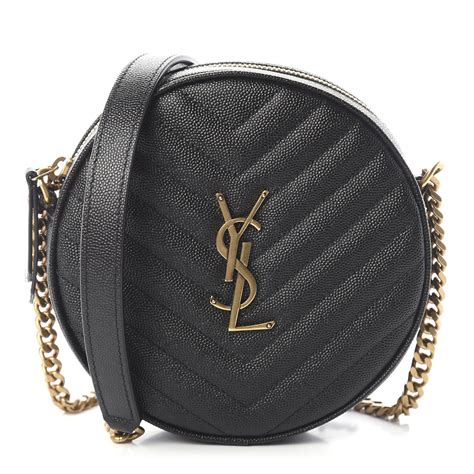 SAINT LAURENT Grain De Poudre Matelasse Chevron Quilted 